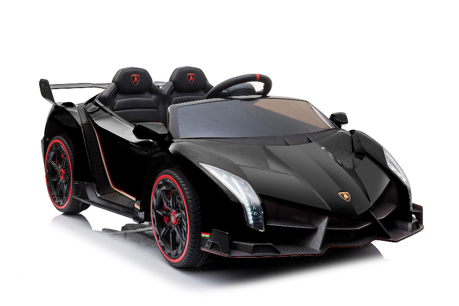 Kinderfahrzeug - Elektro Auto "Lamborghini Veneno" - lizenziert - 12V10AH, 4 Motoren- 2,4Ghz Fernsteuerung, MP3, Ledersitz+EVA+Allrad+2 Sitzer-15806