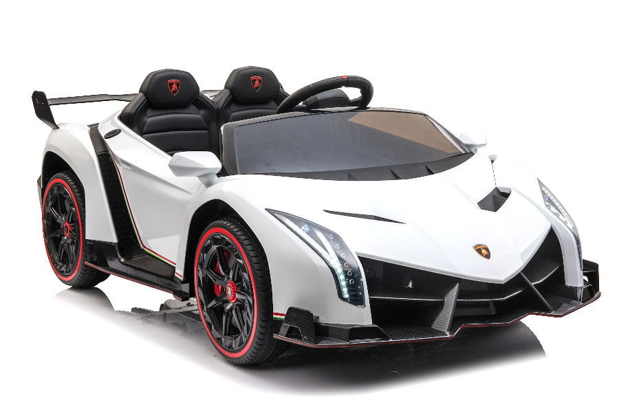 Kinderfahrzeug - Elektro Auto "Lamborghini Veneno" - lizenziert - 12V10AH, 4 Motoren- 2,4Ghz Fernsteuerung, MP3, Ledersitz+EVA+Allrad+2 Sitzer-0