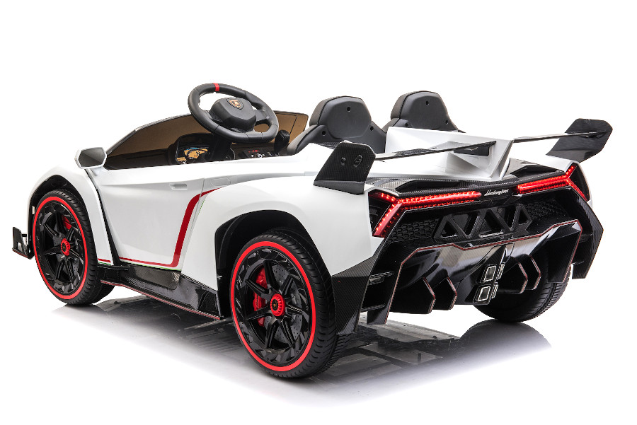 Kinderfahrzeug - Elektro Auto "Lamborghini Veneno" - lizenziert - 12V10AH, 4 Motoren- 2,4Ghz Fernsteuerung, MP3, Ledersitz+EVA+Allrad+2 Sitzer-15813