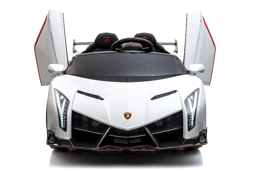 Kinderfahrzeug - Elektro Auto "Lamborghini Veneno" - lizenziert - 12V10AH, 4 Motoren- 2,4Ghz Fernsteuerung, MP3, Ledersitz+EVA+Allrad+2 Sitzer-15811