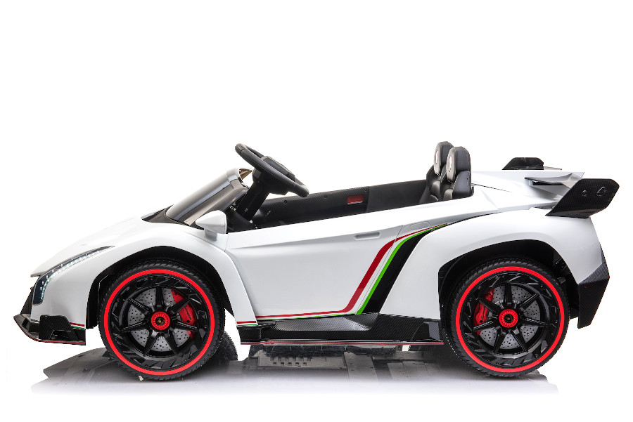 Kinderfahrzeug - Elektro Auto "Lamborghini Veneno" - lizenziert - 12V10AH, 4 Motoren- 2,4Ghz Fernsteuerung, MP3, Ledersitz+EVA+Allrad+2 Sitzer-15810