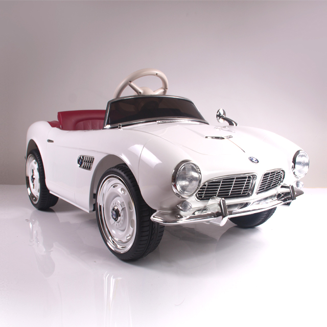 Kinderfahrzeug - Elektro Auto "BMW 507 Oldtimer" - lizenziert - 12V7AH, 2 Motoren- 2,4Ghz Fernsteuerung, MP3, Ledersitz+EVA-16053