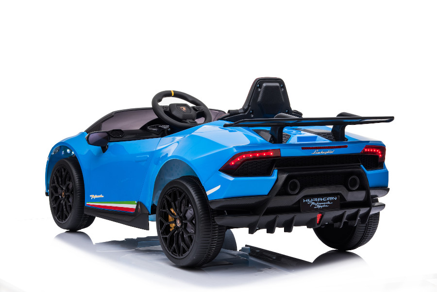 Elektro Kinderauto "Lamborghini Huracan" - lizenziert - 12V Akku, 2 Motoren- 2,4Ghz Fernsteuerung, MP3, Ledersitz+EVA-15987