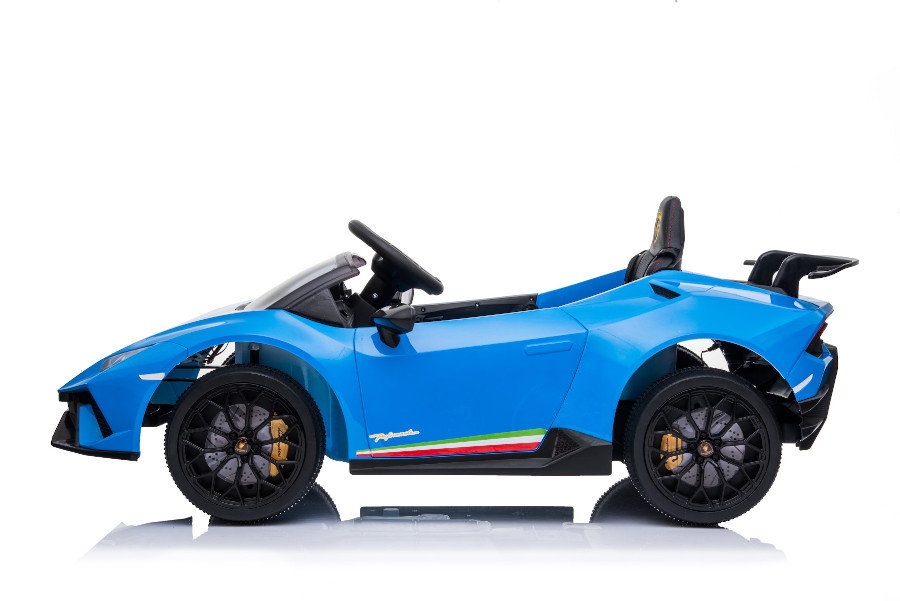 Elektro Kinderauto "Lamborghini Huracan" - lizenziert - 12V Akku, 2 Motoren- 2,4Ghz Fernsteuerung, MP3, Ledersitz+EVA-15983