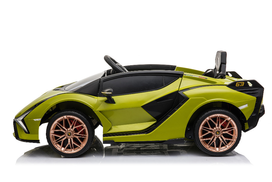 Elektro Kinderauto "Lamborghini Sian" - lizenziert - 12V Akku, 2 Motoren- 2,4Ghz Fernsteuerung, MP3, Ledersitz+EVA-15997
