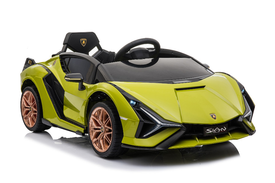Elektro Kinderauto "Lamborghini Sian" - lizenziert - 12V Akku, 2 Motoren- 2,4Ghz Fernsteuerung, MP3, Ledersitz+EVA-15998
