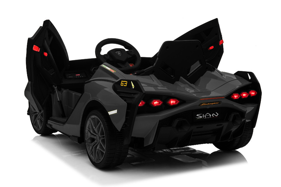 Elektro Kinderauto "Lamborghini Sian" - lizenziert - 12V Akku, 2 Motoren- 2,4Ghz Fernsteuerung, MP3, Ledersitz+EVA-16130