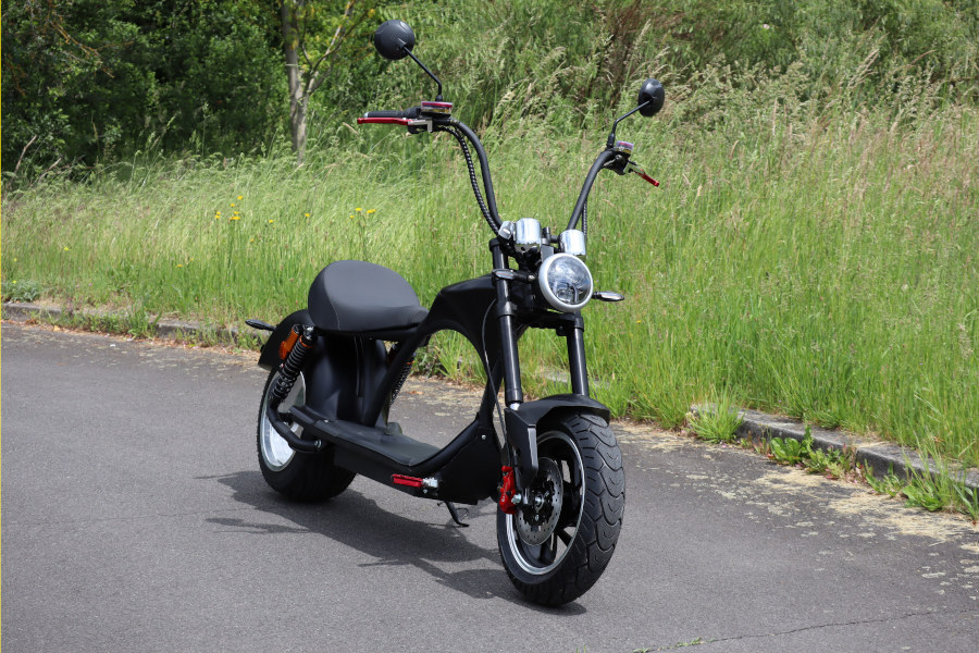 Elektro Scooter Coco Bike E-Chopper mit Straßenzulassung bis zu 48 km/h schnell - ca. 50 km Reichweite, 60V | 2000W | 20AH Akku-15895