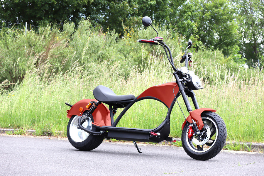 Elektro Scooter Coco Bike E-Chopper mit Straßenzulassung bis zu 48 km/h schnell - ca. 50 km Reichweite, 60V | 2000W | 20AH Akku-15901
