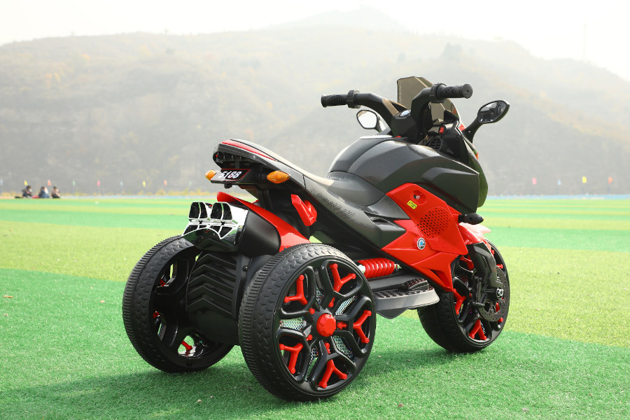 Elektro Kindermotorrad - Dreirad 5118 - 2x 6V4,5A Akku, 2 Motoren + Lackiert-16303