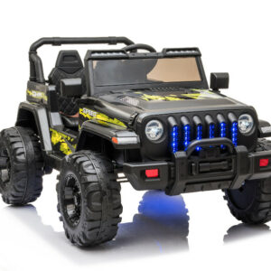 Kinderfahrzeug - Elektro Auto Offroad mit 12V10A Akku und 2x35W Motoren "Camouflage" 2,4Ghz+Ledersitz+EVA-0