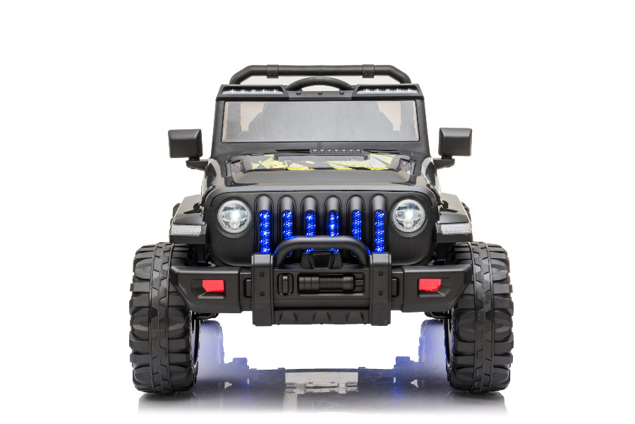 Kinderfahrzeug - Elektro Auto Offroad mit 12V10A Akku und 2x35W Motoren "Camouflage" 2,4Ghz+Ledersitz+EVA-16332