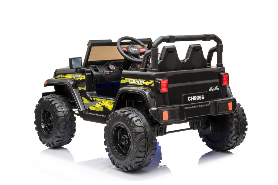 Kinderfahrzeug - Elektro Auto Offroad mit 12V10A Akku und 2x35W Motoren "Camouflage" 2,4Ghz+Ledersitz+EVA-16333