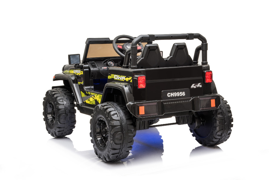 Kinderfahrzeug - Elektro Auto Offroad mit 12V10A Akku und 2x35W Motoren "Camouflage" 2,4Ghz+Ledersitz+EVA-16334