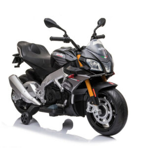 Elektro Kindermotorrad "Aprilia Tuono V4" - Lizenziert - 12V - 2 Motoren - MP3 + EVA-0