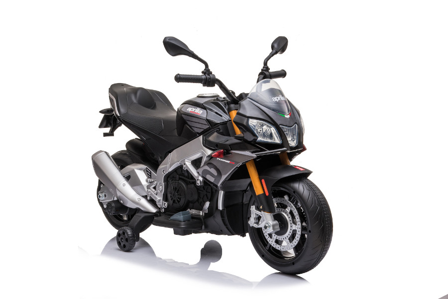 Elektro Kindermotorrad "Aprilia Tuono V4" - Lizenziert - 12V - 2 Motoren - MP3 + EVA-0