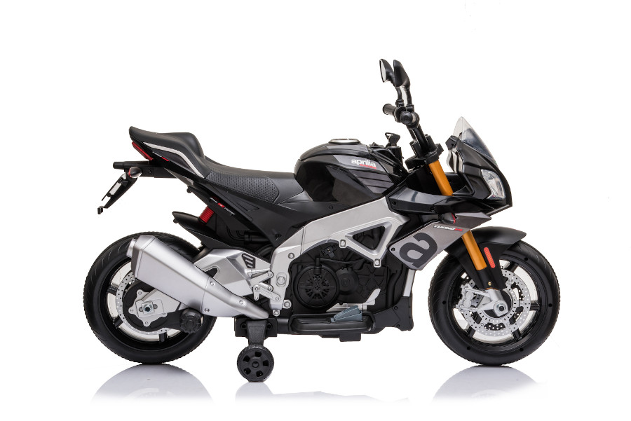 Elektro Kindermotorrad "Aprilia Tuono V4" - Lizenziert - 12V - 2 Motoren - MP3 + EVA-16367