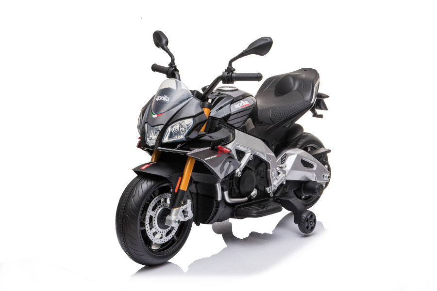 Elektro Kindermotorrad "Aprilia Tuono V4" - Lizenziert - 12V - 2 Motoren - MP3 + EVA-16368