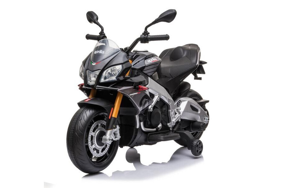 Elektro Kindermotorrad "Aprilia Tuono V4" - Lizenziert - 12V - 2 Motoren - MP3 + EVA-16366