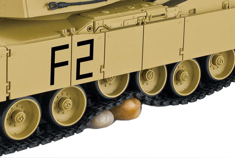 RC Panzer "M1A2 Abrams" 1:16 Heng Long -Rauch&Sound, Stahlgetriebe, Metallketten, 2,4Ghz V7.0 - Upg-A-16487