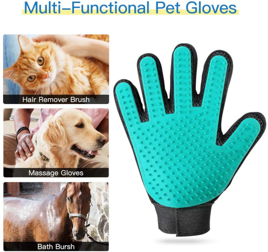 Fellpflege / Tierhaarentferner Handschuh für Haustiere-16776