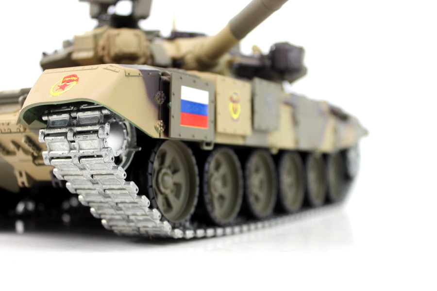 RC Panzer "Russland T90" Heng Long 1:16 mit Rauch&Sound + 2,4Ghz mit Stahlgetriebe und Metallketten V7.0 - Upg-A-16630