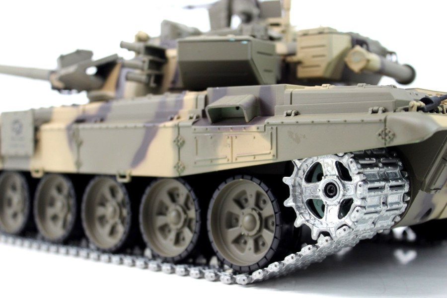 RC Panzer "Russland T90" Heng Long 1:16 mit Rauch&Sound + 2,4Ghz mit Stahlgetriebe und Metallketten V7.0 - Upg-A-16627