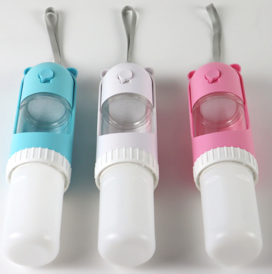 Haustier Trinkflasche to Go - 250 ml mit Ersatzfutterbehälter-16957