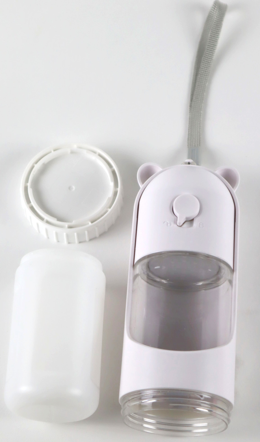 Haustier Trinkflasche to Go - 250 ml mit Ersatzfutterbehälter-16958