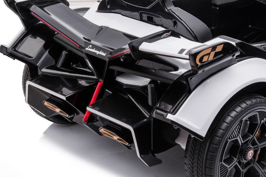Kinderfahrzeug - Elektro Auto "Lamborghini V12 Vision Gran Turismo" - lizenziert - 12V7AH, 2 Motoren- 2,4Ghz Fernsteuerung, MP3, Ledersitz+EVA-17070