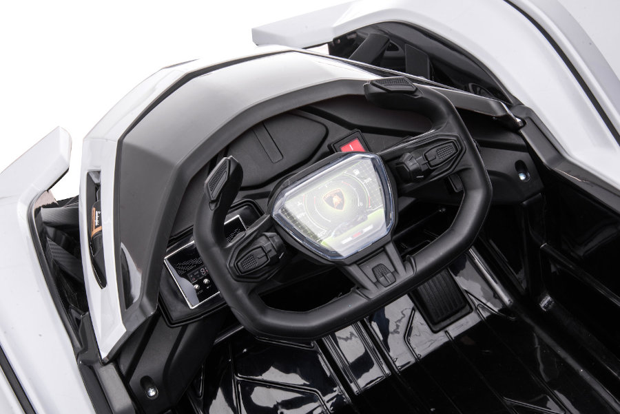 Kinderfahrzeug - Elektro Auto "Lamborghini V12 Vision Gran Turismo" - lizenziert - 12V7AH, 2 Motoren- 2,4Ghz Fernsteuerung, MP3, Ledersitz+EVA-17064