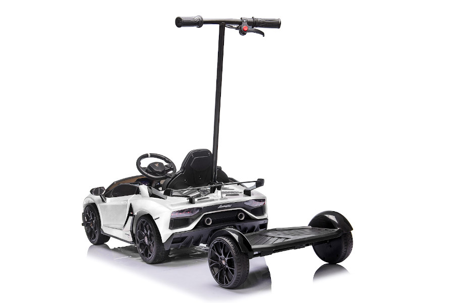 Kinderfahrzeug - Elektro Auto "Lamborghini Aventador SVJ" - lizenziert - 12V7AH, 2 Motoren- 2,4Ghz Fernsteuerung, MP3, Ledersitz+EVA -018B-17172