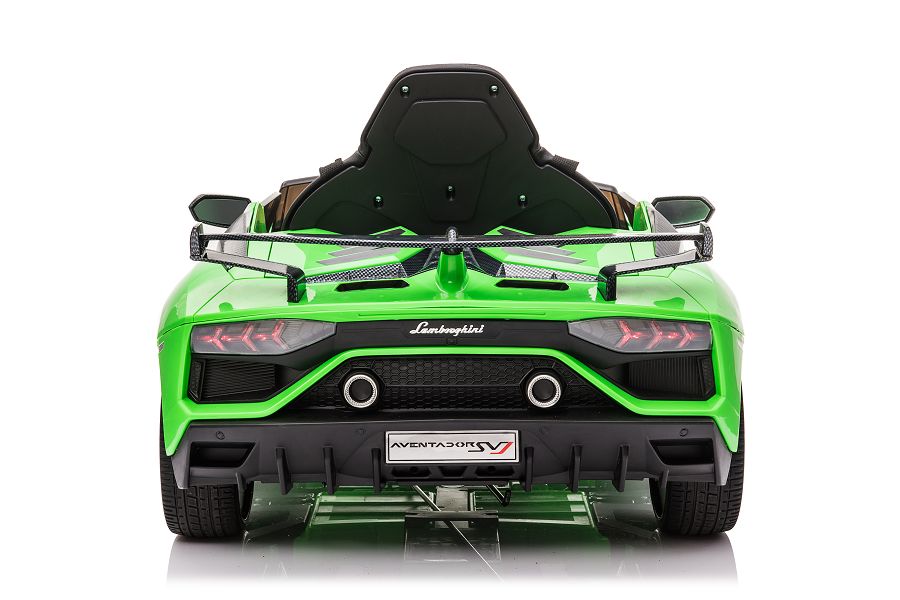 Kinderfahrzeug - Elektro Auto "Lamborghini Aventador SVJ" - lizenziert - 12V7AH, 2 Motoren- 2,4Ghz Fernsteuerung, MP3, Ledersitz+EVA -018-18574