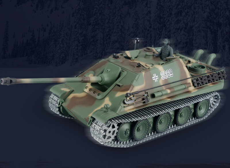 RC Panzer "Jagdpanther" Heng Long 1:16 mit Rauch&Sound und Stahlgetriebe - V7.0 - 2,4Ghz - PRO-17264
