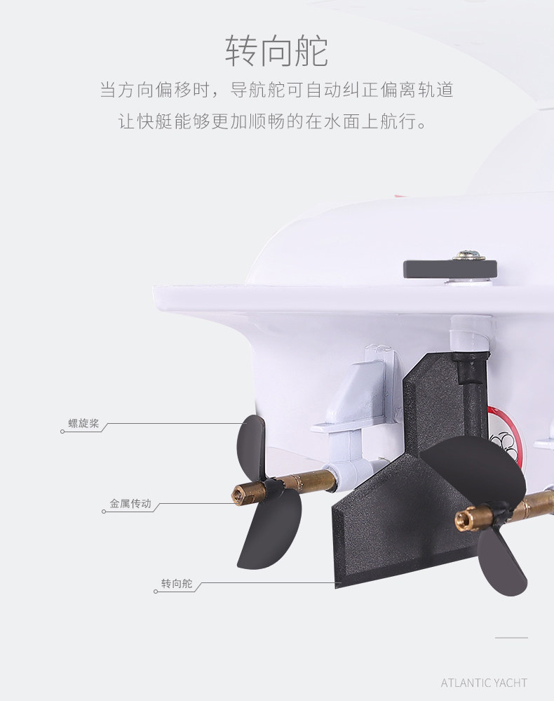 Ferngesteuertes Racing Boot "HL Yacht Atlantic / Salina" mit 8.4V Akku-17267