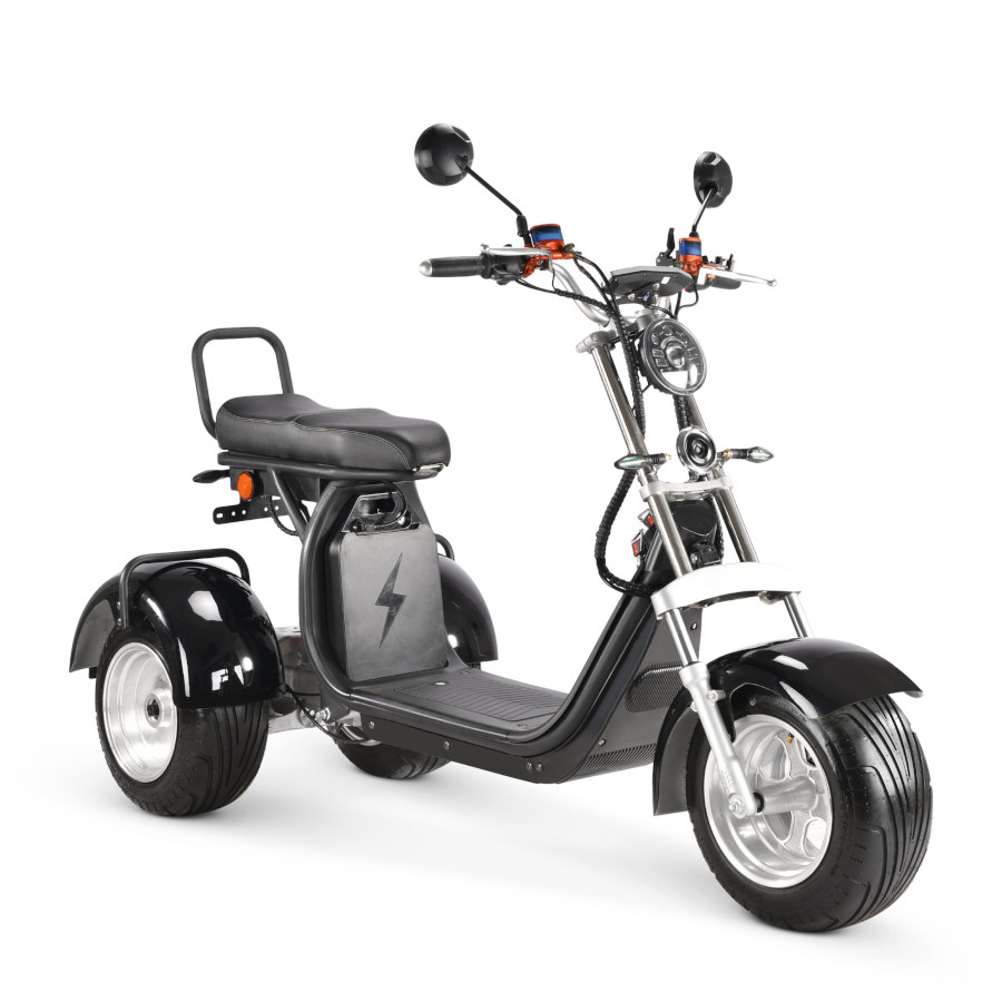 Coco Bike E-Scooter mit Straßenzulassung und drei Räder Trike CP7 - ca. 45km Reichweite, 2 Motoren | 60V | 2000W | 20AH Akku-17387