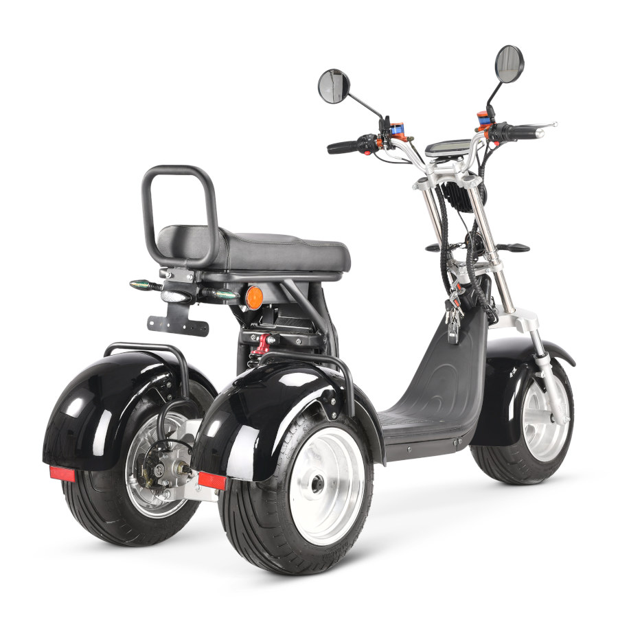 Coco Bike E-Scooter mit Straßenzulassung und drei Räder Trike CP7 - ca. 45km Reichweite, 2 Motoren | 60V | 2000W | 20AH Akku-17390