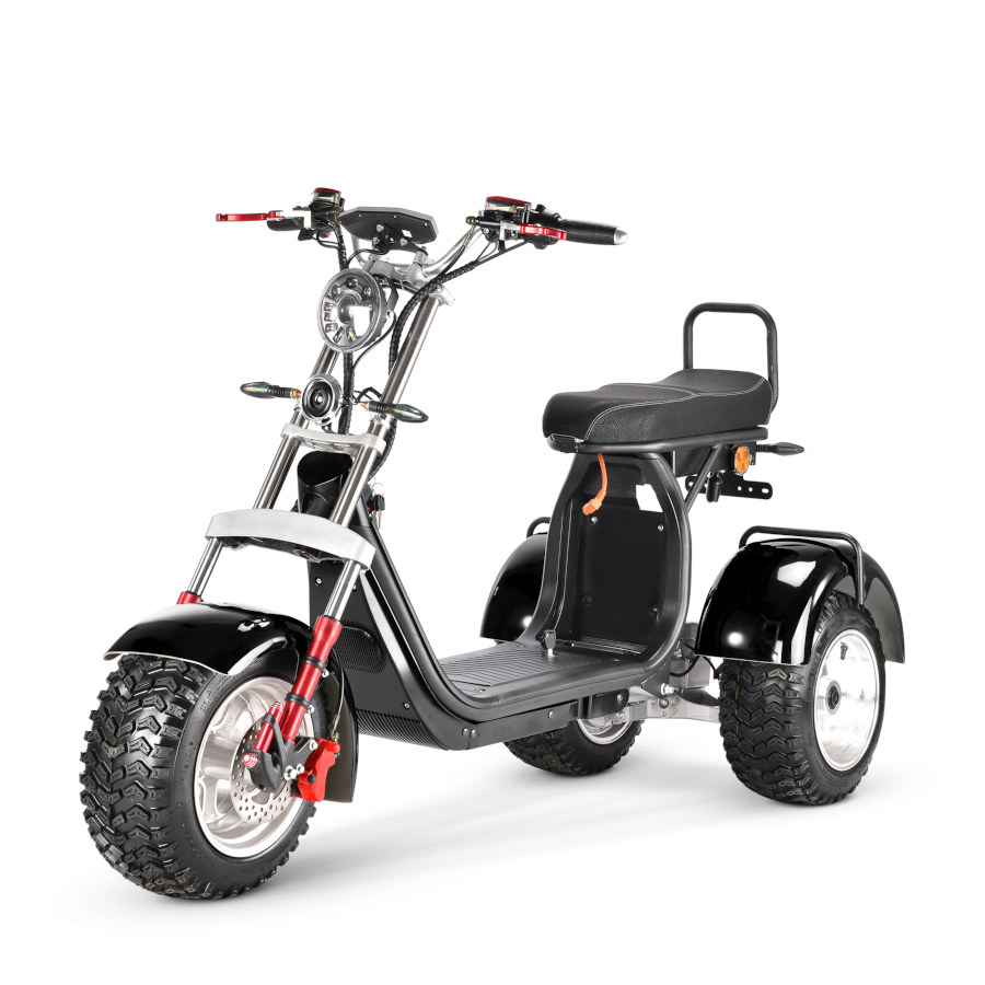 Coco Bike E-Scooter mit Straßenzulassung und drei Räder Trike CP7.1 Off-Road - ca. 45km Reichweite, 2 Motoren | 60V | 2000W | 20AH Akku-17435