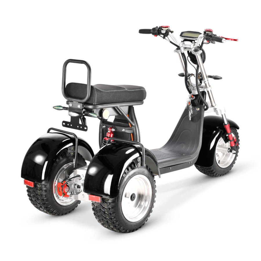 Coco Bike E-Scooter mit Straßenzulassung und drei Räder Trike CP7.1 Off-Road - ca. 45km Reichweite, 2 Motoren | 60V | 2000W | 20AH Akku-17440