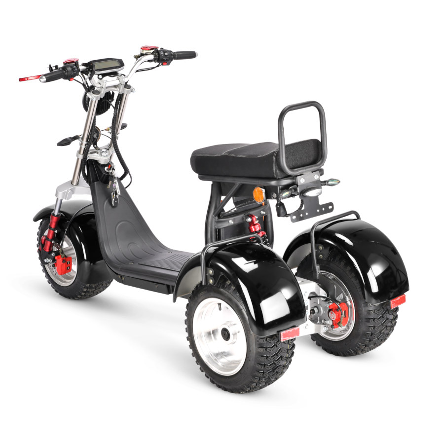 Coco Bike E-Scooter mit Straßenzulassung und drei Räder Trike CP7.1 Off-Road - ca. 45km Reichweite, 2 Motoren | 60V | 2000W | 20AH Akku-17433