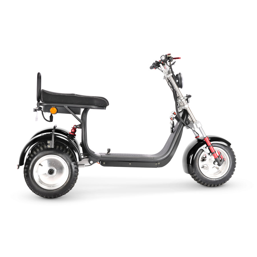 Coco Bike E-Scooter mit Straßenzulassung und drei Räder Trike CP7.1 Off-Road - ca. 45km Reichweite, 2 Motoren | 60V | 2000W | 20AH Akku-17438