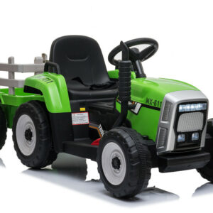 Kinderfahrzeug - Elektro Auto Traktor mit Anhänger - 12V7A Akku,2 Motoren-0