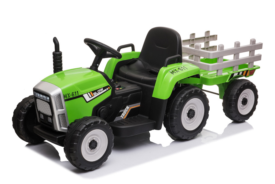 Kinderfahrzeug - Elektro Auto Traktor mit Anhänger - 12V7A Akku,2 Motoren-17449