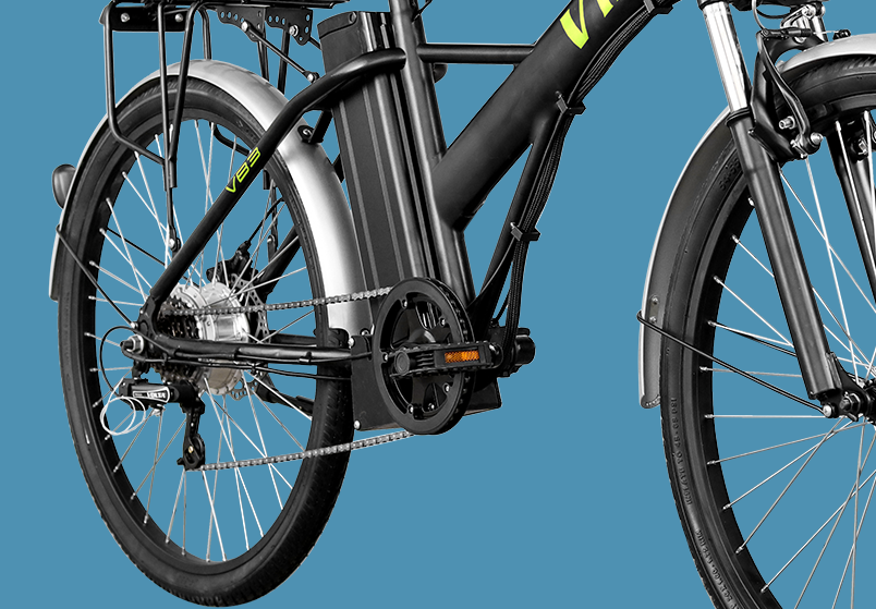 E-Bike Elektrofahrrad "Volta VB3" aus Aluminium, 36V 250W mit 10Ah Li-Ion Akku-17462