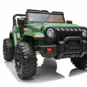 Kinderfahrzeug - Elektro Auto Offroad mit 12V10A Akku und 2x35W Motoren "Camouflage" 2,4Ghz+Ledersitz+EVA-0