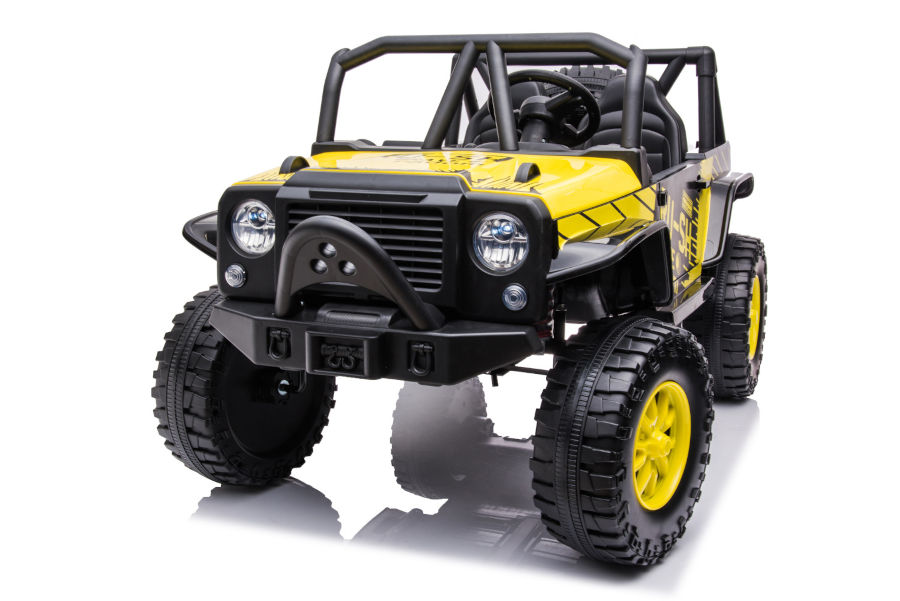 Kinderfahrzeug - Elektro Auto Offroad mit 12V10A Akku und 2x45W Motoren "2-Sitzer Mod. 188" 2,4Ghz+Ledersitz+EVA-17536