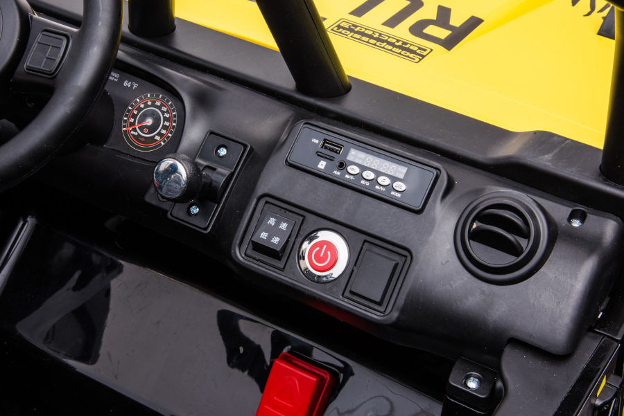 Kinderfahrzeug - Elektro Auto Offroad mit 12V10A Akku und 2x45W Motoren "2-Sitzer Mod. 188" 2,4Ghz+Ledersitz+EVA-17539