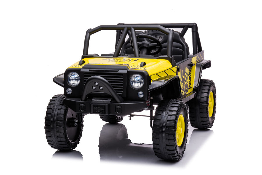 Kinderfahrzeug - Elektro Auto Offroad mit 12V10A Akku und 2x45W Motoren "2-Sitzer Mod. 188" 2,4Ghz+Ledersitz+EVA-17537