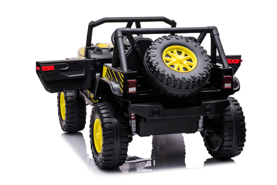 Kinderfahrzeug - Elektro Auto Offroad mit 12V10A Akku und 2x45W Motoren "2-Sitzer Mod. 188" 2,4Ghz+Ledersitz+EVA-17528