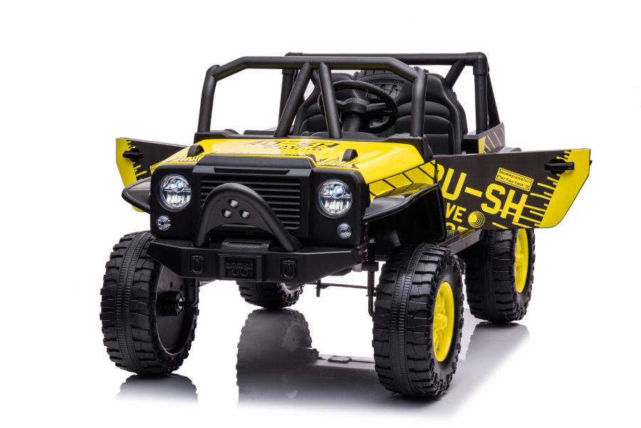 Kinderfahrzeug - Elektro Auto Offroad mit 12V10A Akku und 2x45W Motoren "2-Sitzer Mod. 188" 2,4Ghz+Ledersitz+EVA-17529